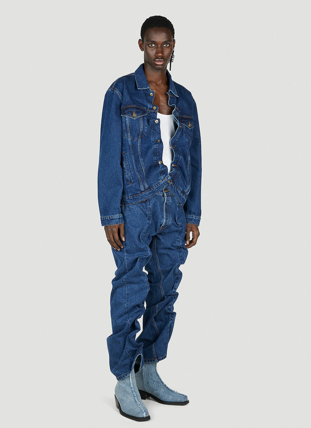 Y/Project - Wire Jeans in Blue Y/Project