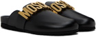 Moschino Black Logo Lettering Loafers