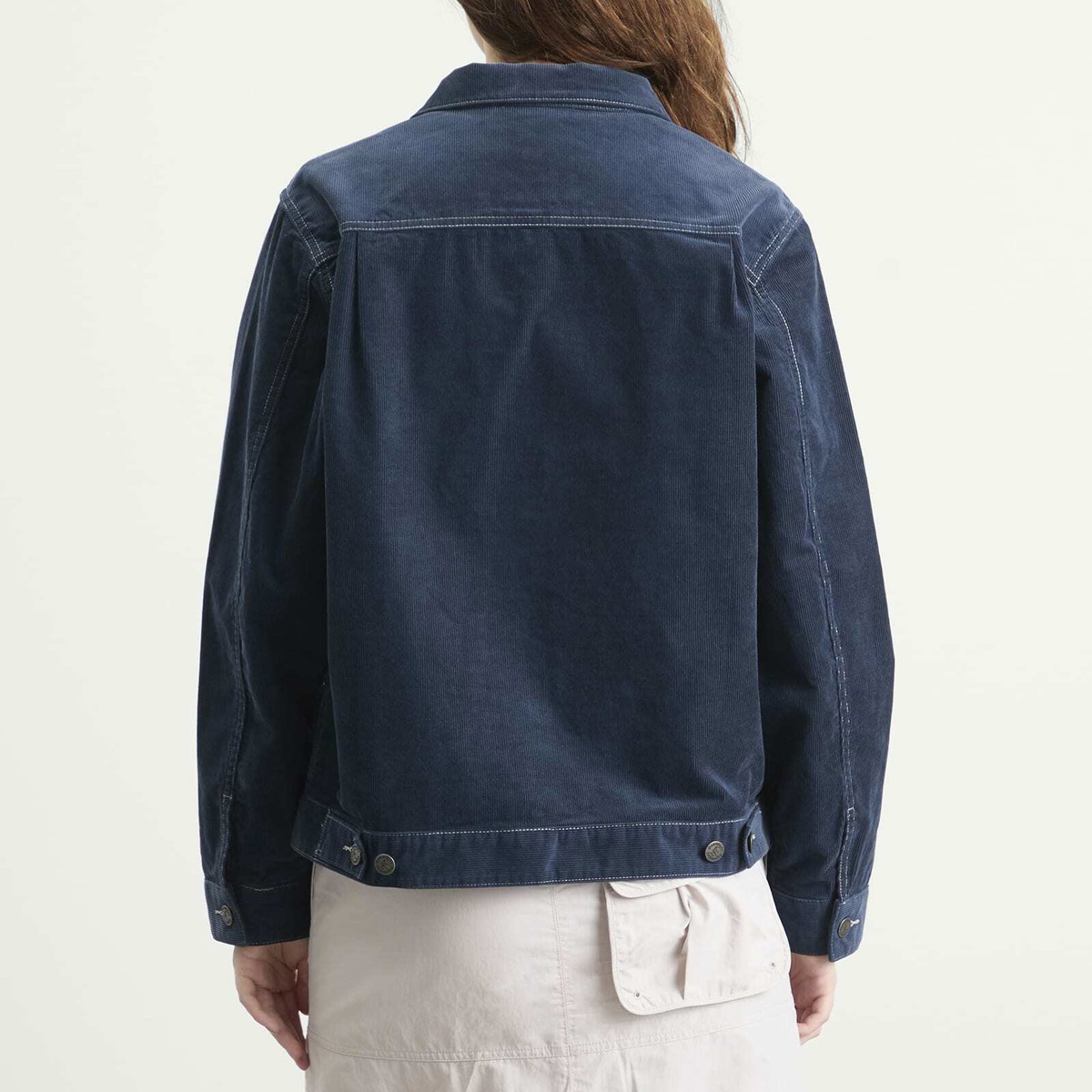 Gramicci Women's Corduroy Trucker Jacket in Navy