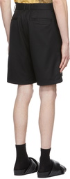 Cornerstone Black Wool Shorts