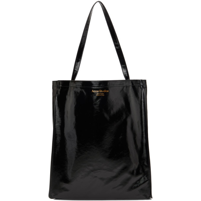 Photo: Acne Studios Black Coated Canvas Tote