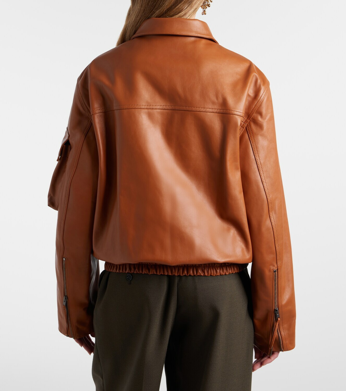 Lemaire Leather blouson jacket