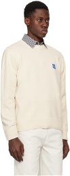 ADER error Off-White Dropped Shoulder Sweater
