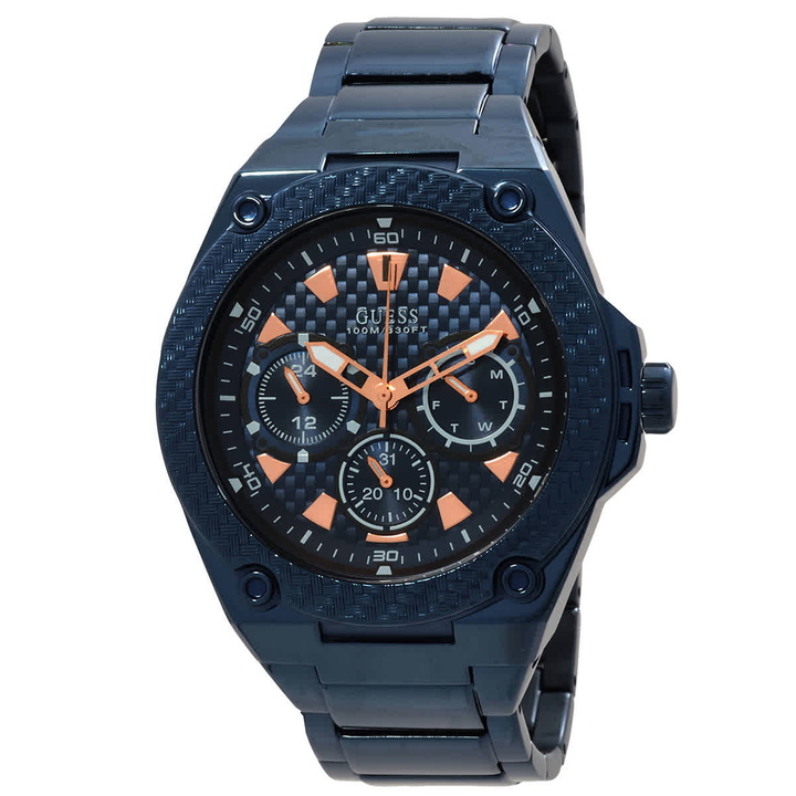Photo: Guess Legacy Quartz Blue Dial Mens Watch W1305G4