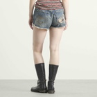 Martine Rose Women's Short Shorts in Blue Trucker Wash