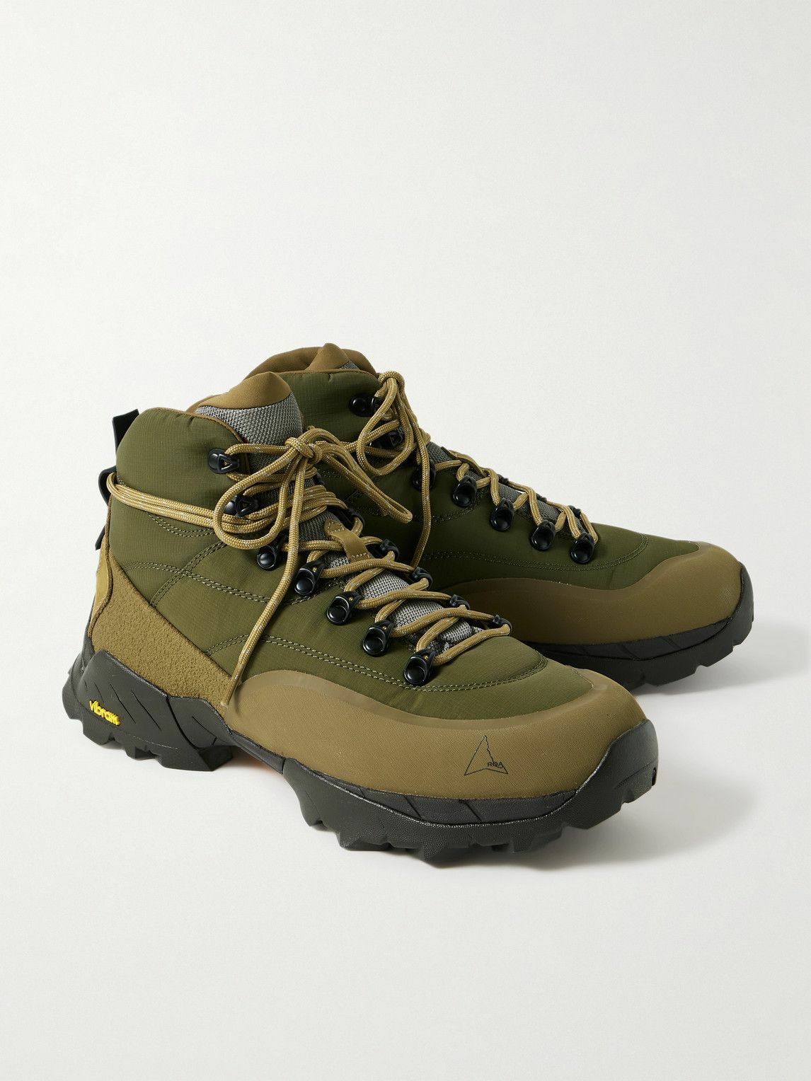 ROA - Andreas Suede and Rubber-Trimmed Ripstop Hiking Boots  display picture 3