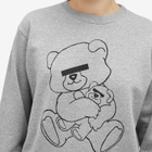 Undercover Women's Bear Logo Crew Neck Sweatshirt in Grey