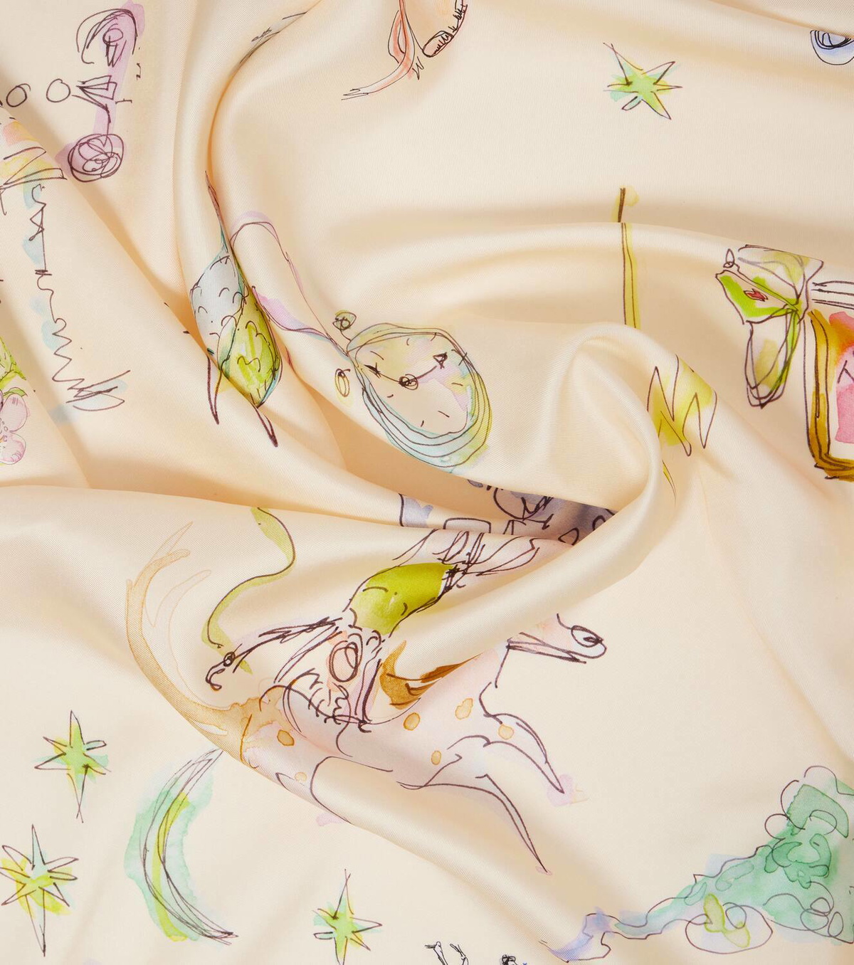 Alémais Court printed silk scarf