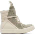 Rick Owens Off-White & Taupe Tower Geobasket Sneakers
