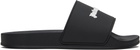 Palm Angels Black Logo Pool Slides