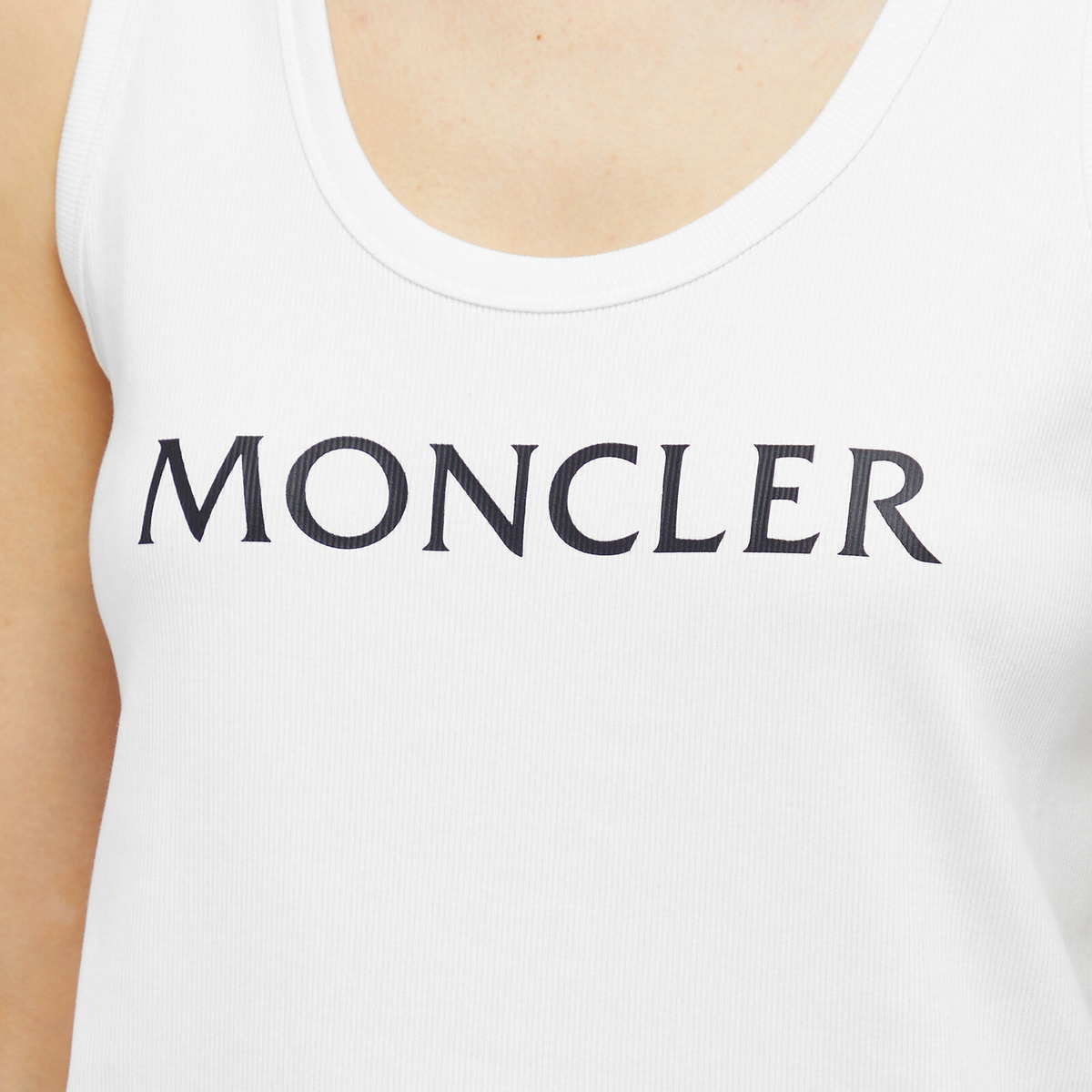 Logo tank top in white - Moncler