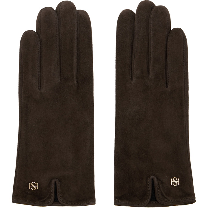 Photo: Handsome Stockholm Brown Essentials Suede Gloves