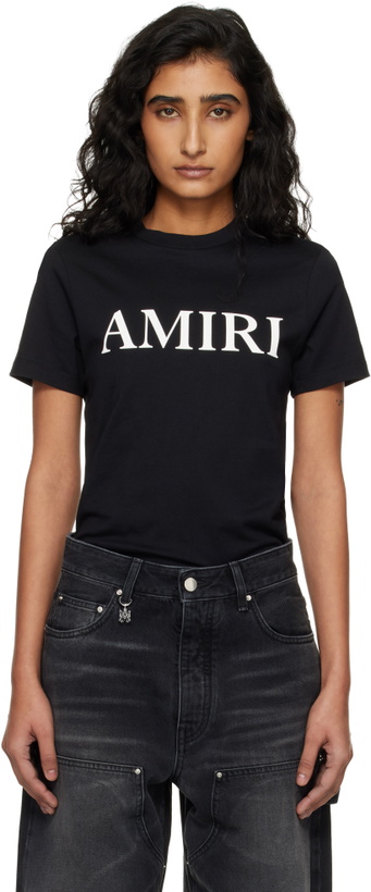 Photo: AMIRI Black 'Amiri' Core Logo T-shirt