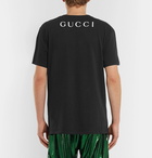 Gucci - Printed Cotton-Jersey T-Shirt - Men - Black