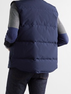 CANADA GOOSE - Slim-Fit Freestyle Crew Quilted Arctic Tech Down Gilet - Blue