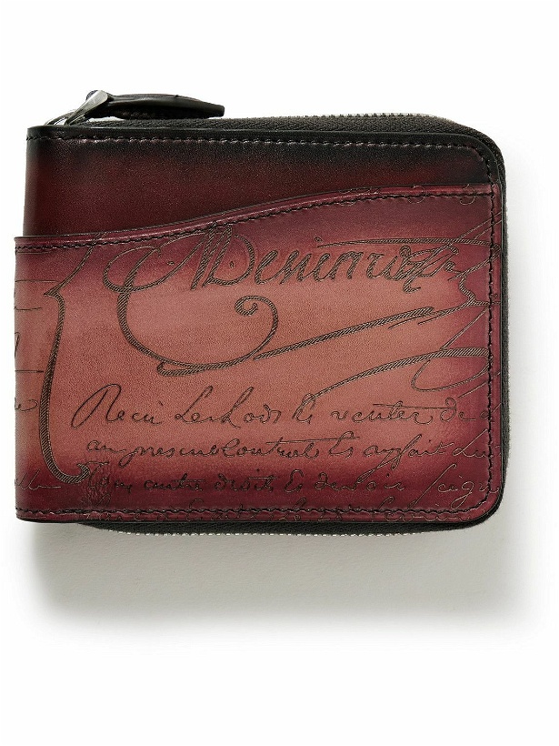 Photo: Berluti - Itauba Scritto Venezia Leather Zip-Around Wallet