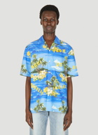 Hawaii Bowling Shirt in Blue