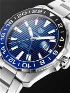 TAG Heuer - Aquaracer Automatic GMT 43mm Steel Watch, Ref. No. WAY201T.BA0927 - Blue