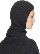 Lauren Manoogian Black Soft Rib Balaclava