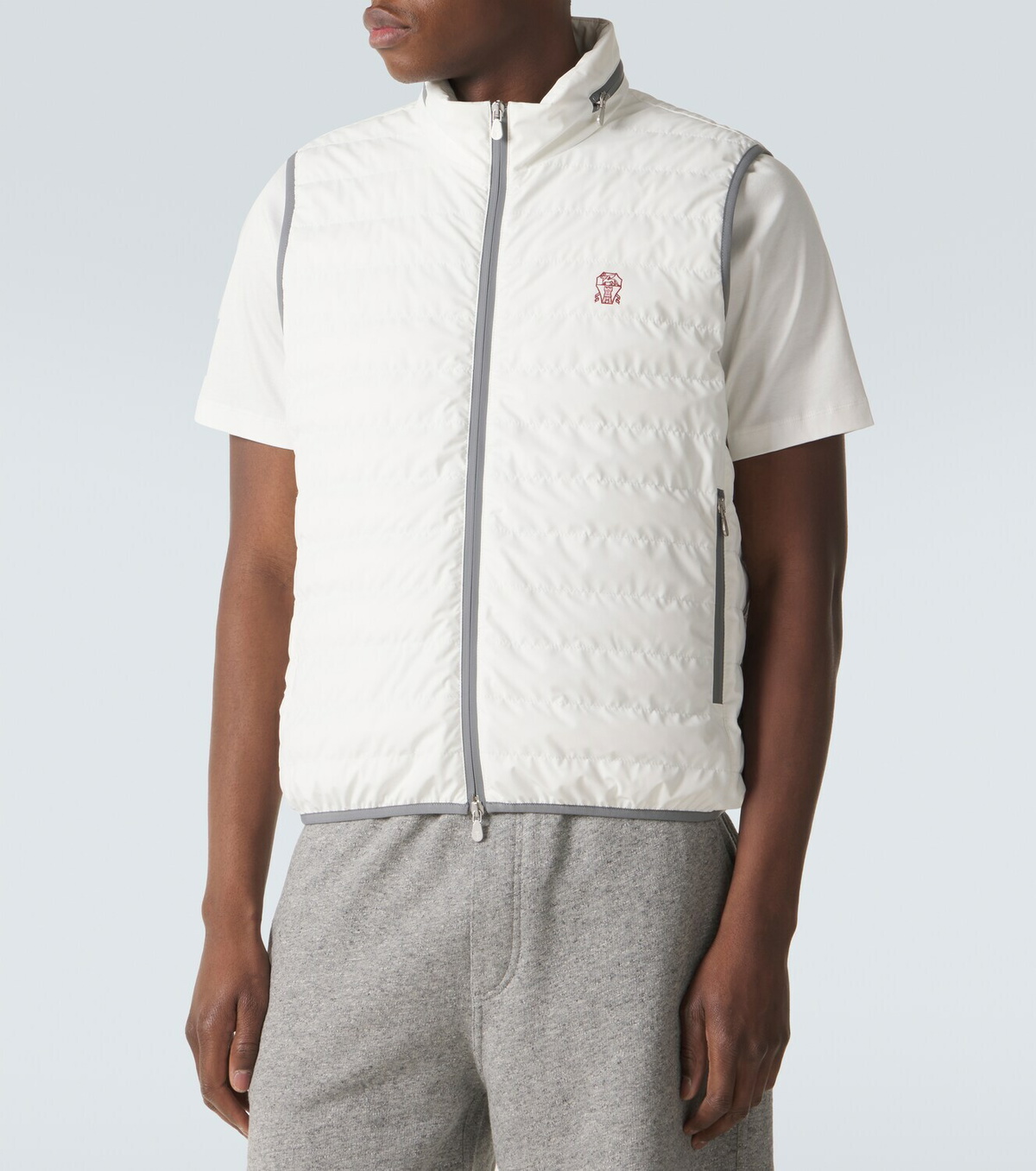 Brunello Cucinelli Logo down vest