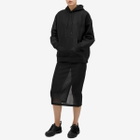 Auralee Women's Elastic Sheer Nylon Skirt in Black