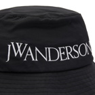 JW Anderson Women's Logo Bucket Hat in Black