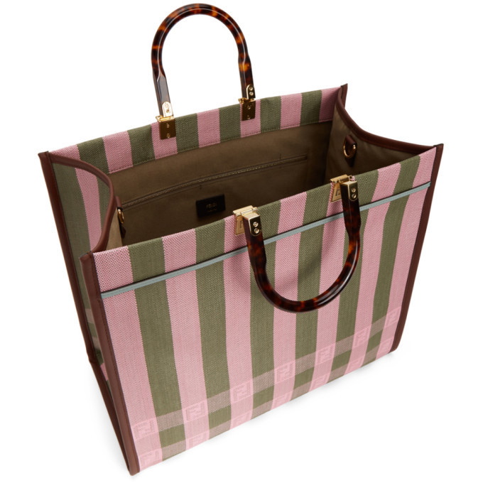 Fendi Sunshine Shopper Tote Bag in Lavender