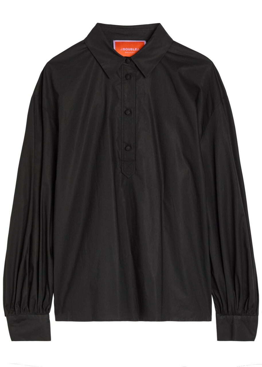 LA Double J Poet Cotton-poplin Shirt Black