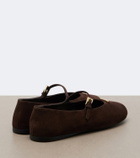 Prada Suede Mary Jane flats