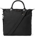 WANT LES ESSENTIELS - O'Hare Leather-Trimmed Organic Cotton-Canvas Tote Bag - Men - Black