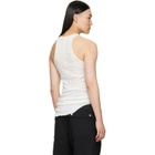 Rick Owens Off-White Tower Basic Rib Tank Top