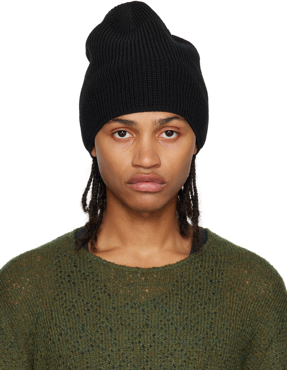 Our Legacy Black Knit Beanie Our Legacy