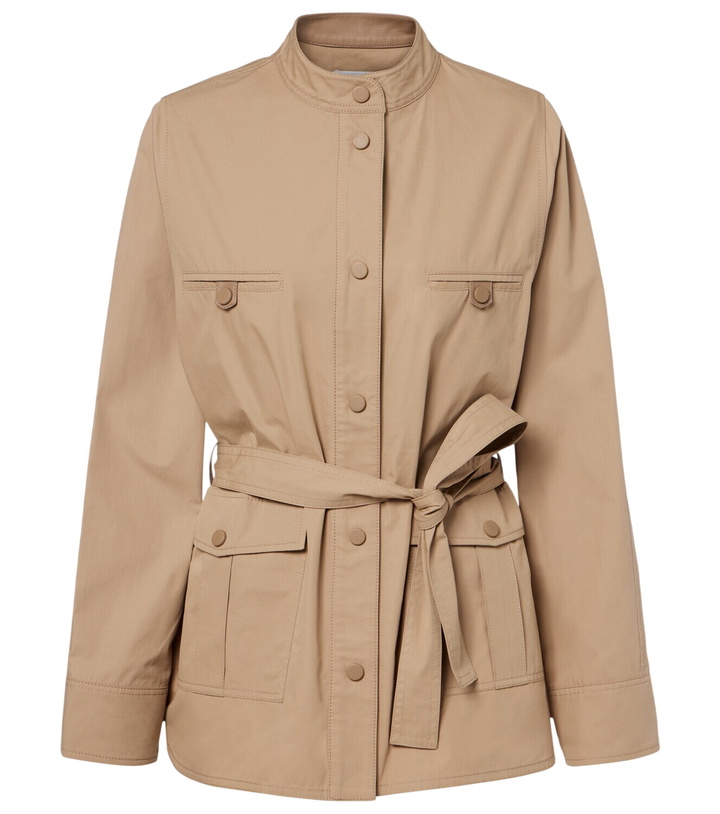Photo: Yves Salomon Belted cotton jacket