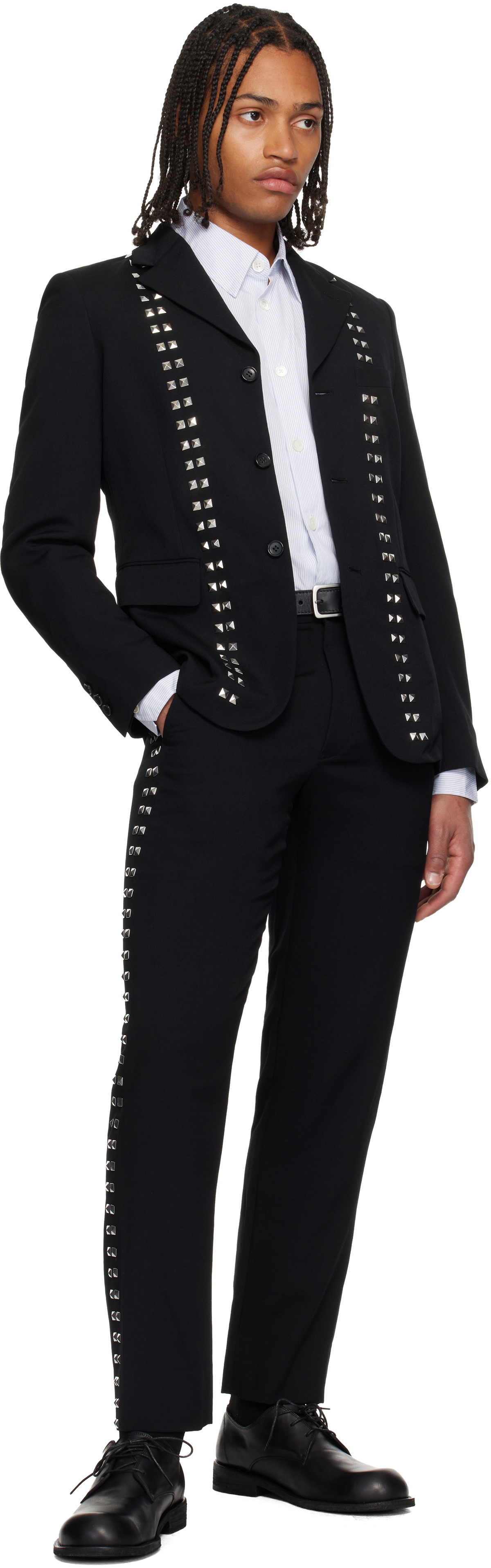 Black Comme des Garçons Black Studded Blazer
