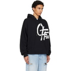 Off-White Black Spray Logo Loose Hoodie