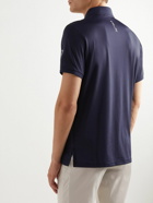 RLX Ralph Lauren - Logo-Print Stretch Recycled-Shell Golf Polo Shirt - Blue