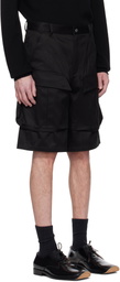 Mugler Black Relaxed-Fit Cargo Shorts