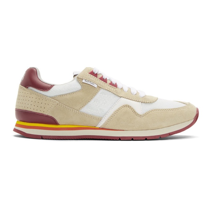 Photo: PS by Paul Smith Taupe and Burgundy Vinny Sneakers