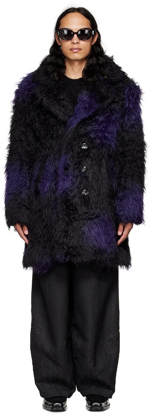 Photo: NEEDLES Black Faux-Fur Coat