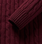 Thom Sweeney - Cable-Knit Cashmere Sweater - Men - Burgundy