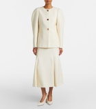 Gabriela Hearst Patterson silk and wool midi skirt