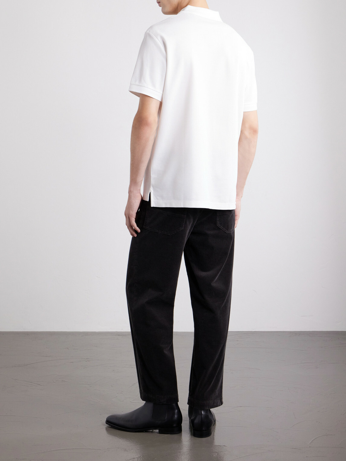 Burberry - Eddie Logo-Embroidered Cotton-Piqué Polo Shirt - White