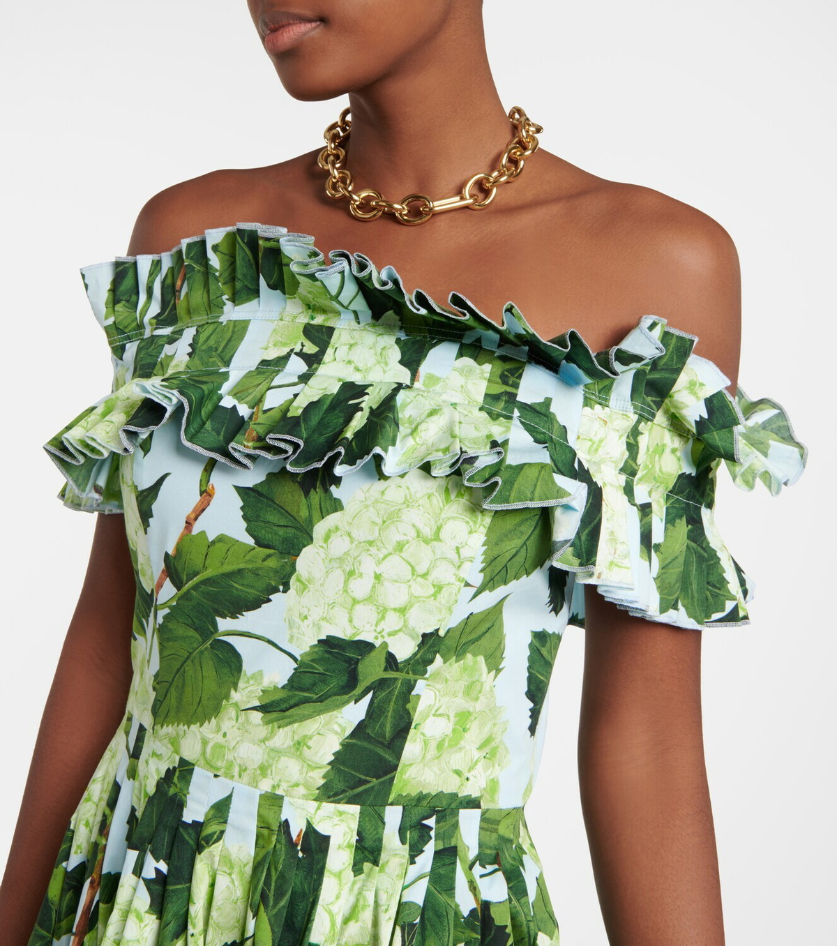 oscar de la renta off shoulder dress Off the Shoulder Ruffle Dress