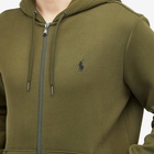 Polo Ralph Lauren Men's Double Knit Zip Hoodie in Company Olive
