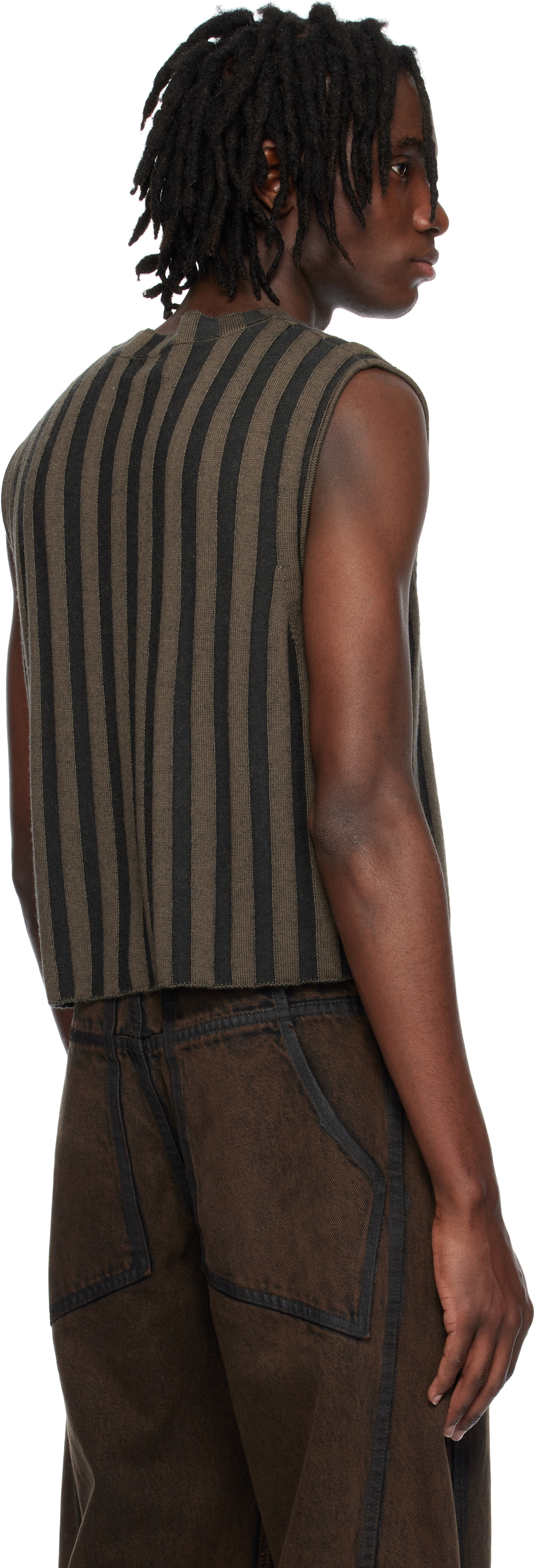 Eckhaus Latta Brown & Gray Keyboard Vest
