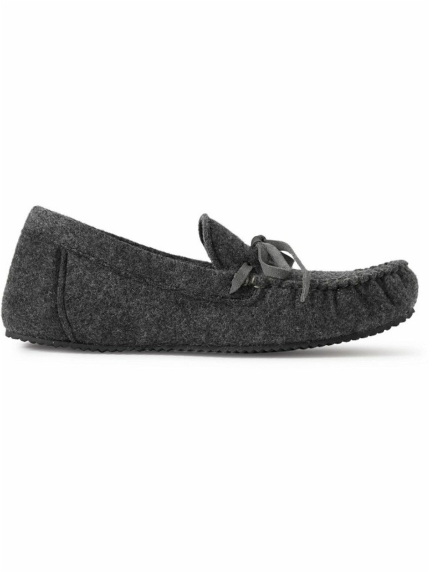 Photo: Mr P. - Recycled-Felt Loafers - Gray