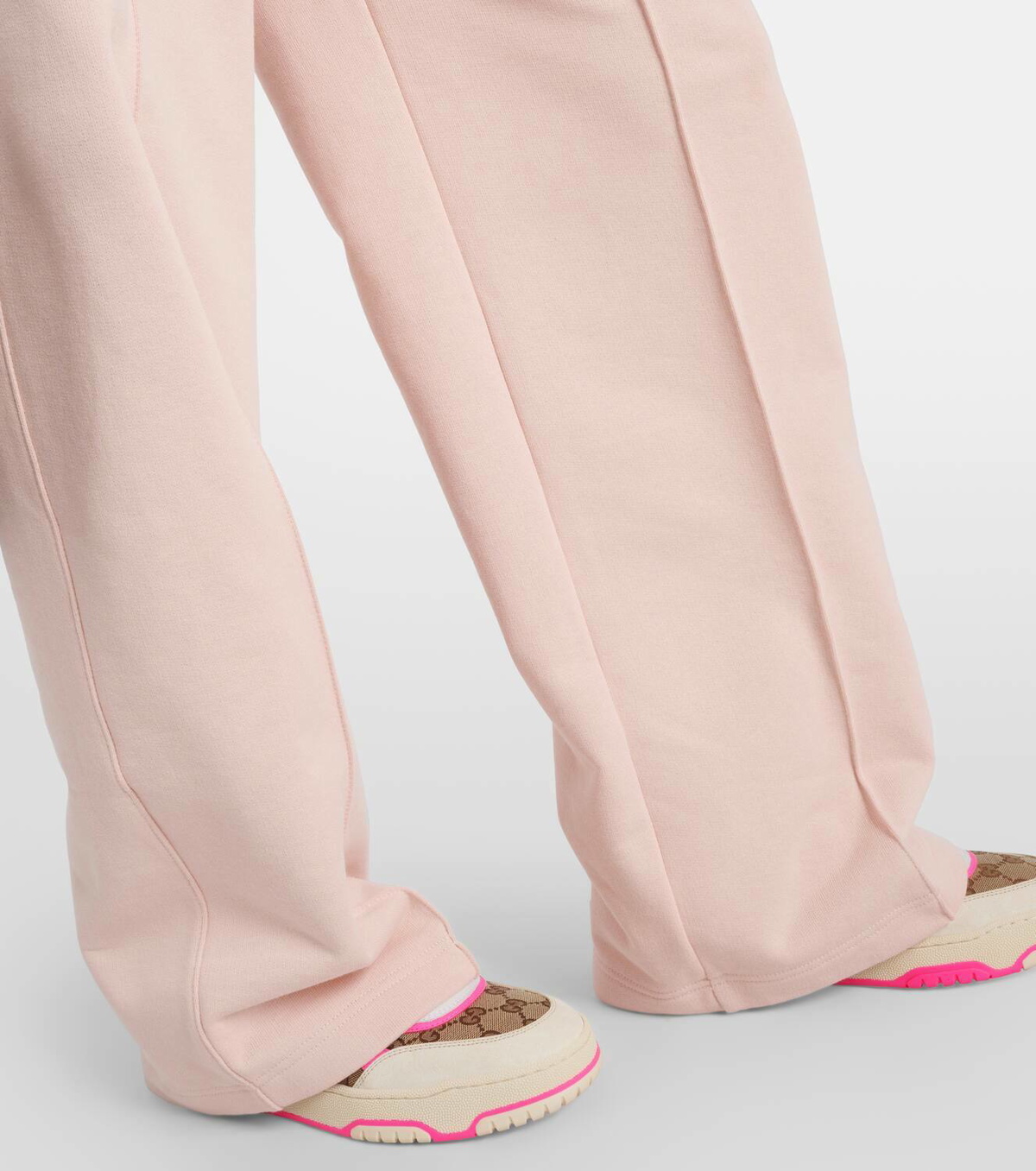 Gucci GG embroidered cotton jersey sweatpants