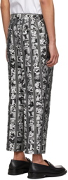 Moschino Black & White Filmstrip Trousers