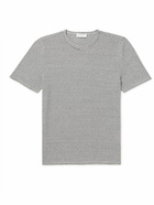 Officine Générale - Striped Cotton-Blend T-Shirt - Gray