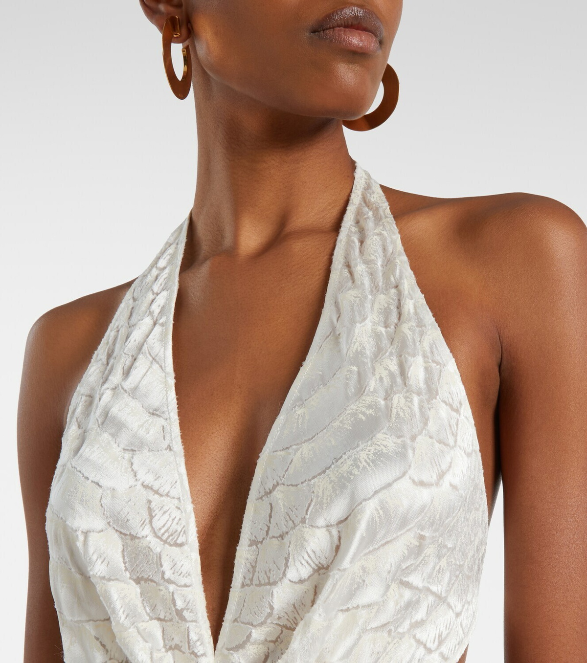 Roberto Cavalli Embellished halterneck jumpsuit